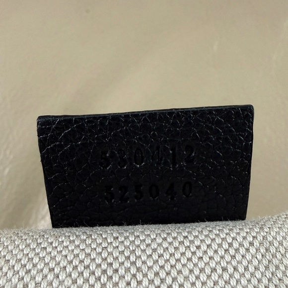 Authentic Gucci Logo Belt Fanny Waist Leather Black Bag Large Unisex - Picture 10 of 11